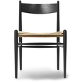Thumbnail photo of Ch36 Chair Black lacquered-natural wicker