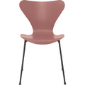 Thumbnail photo of 3107 Seven, Coloured Ash, Venetian Red, Underframe Warm Graphite - Dining chairs - Arne Jacobsen - Red - Metal/wood