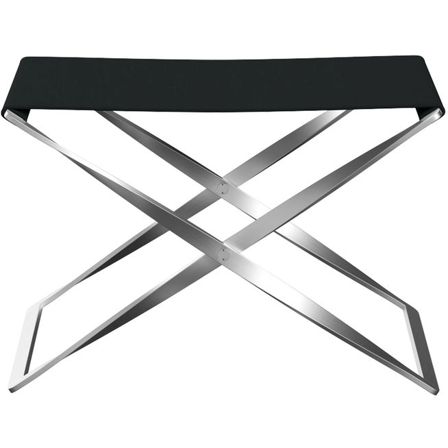 Photo of Pk91, Canvas, Black - Footstools - Poul Kjærholm - Black - Metal