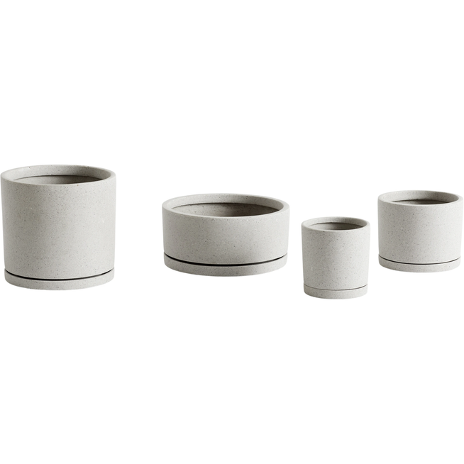 Photo of Plant Pot with saucermedium-grey