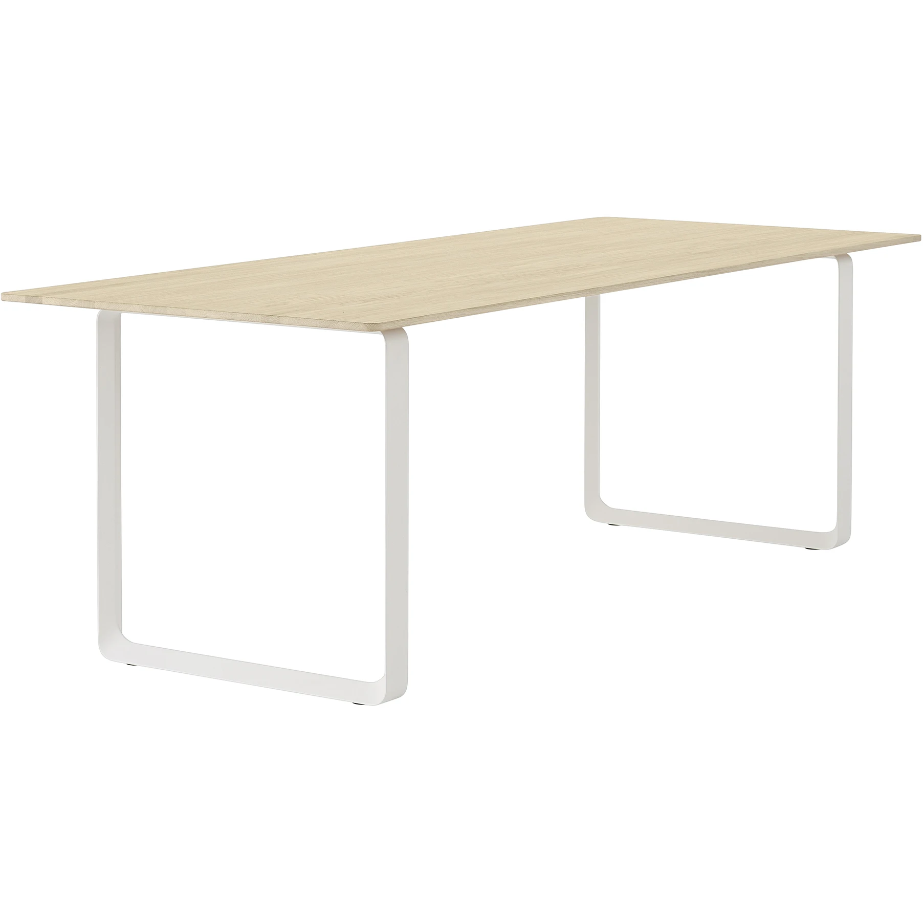 70/70 Table, Large, Solid Oak/white - Matbord - Taf Studio - Träfärgad,vit - Metall/trä