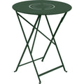 Thumbnail photo of Floréal Table Ø 60 cm, Cedar Green - Outdoor dining table - Green - Metal