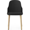 Thumbnail photo of Allez Stol Eg Polstret Ultra Leather  - Spisebordsstol - Sort - H: 79 X L: 45 X D: 50 X Sh: 45,5 Cm