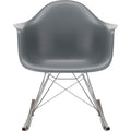 Eames Plastic Armchair Rar - 56 Granite Grey - Chrome Base - Dark Maple - Matstolar - Charles & Ray Eames - Grå - Metall/trä/plast