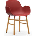 Thumbnail photo of Form Armchair Red, Oak Legs