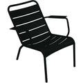 Thumbnail photo of Luxembourg Low Armchair Liquorice 42 - Matstolar Utomhus - Frédéric Sofia - Svart - Metall