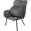 Thumbnail photo of Lean Chair - Dining Chair - Chair - White-Grey - Cane-line Weave - W: 59 x D: 59 x H: 80 x Sh: 46.5 cm