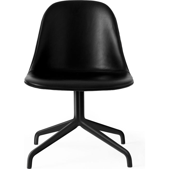 Photo of Harbour Swivel Side Chair Black Aluminium Shell Black - Desk Chairs - Norm Architects - Black