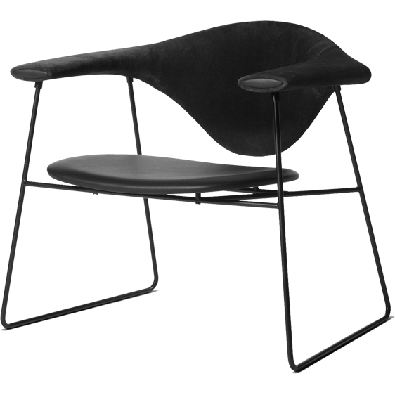 Photo of Masculo Lounge Chair, 4-legged Metal Version