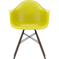 Eames Plastic Armchair Daw - 34 Mustard - Dark Maple - Matstolar - Charles & Ray Eames - Gul - Metall/trä/plast