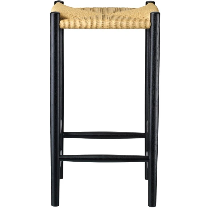 J164c Counter Squared Bar Stool Oak