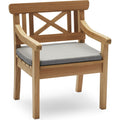 Drachmann Chair Cushion, Outdoor Textile / Ash - Dynor & Kuddar - Skagerak Design Team - Grå