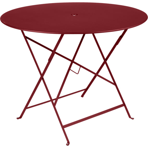 Photo of Bistro Table Ø 96 cm, Chili - Garden Table - Red - Metal