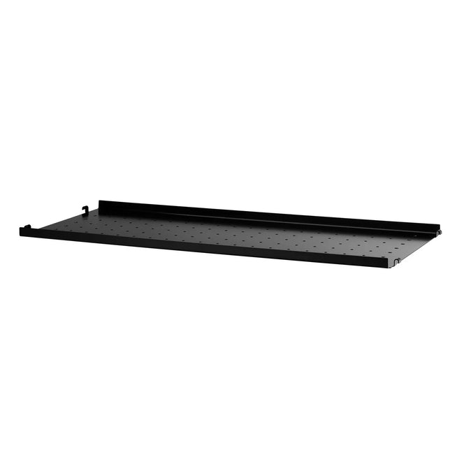 Photo of String Metal Shelf, Low Edge 78x30, Black - Shelving - Nils Strinning - Black - Metal