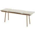 Thumbnail photo of Skagerak Georg Bench - oak - Linen/Fibre Wadding