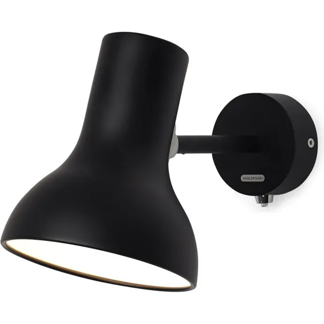 Photo of Type 75 Mini Wall Lamp Jet Black - Bedside Lamps - Sir Kenneth Grange - Black