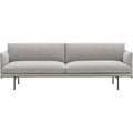 Outline Sofa 3-seater, Silk Leather Cognac - Soffor - Anderssen & Voll - Brun