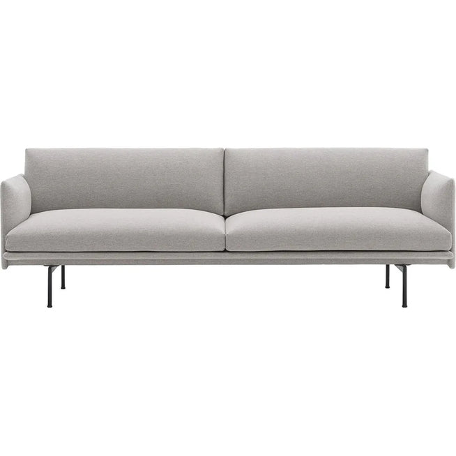 Photo of Outline Sofa 3-seater, Silk Leather Cognac - Soffor - Anderssen & Voll - Brun