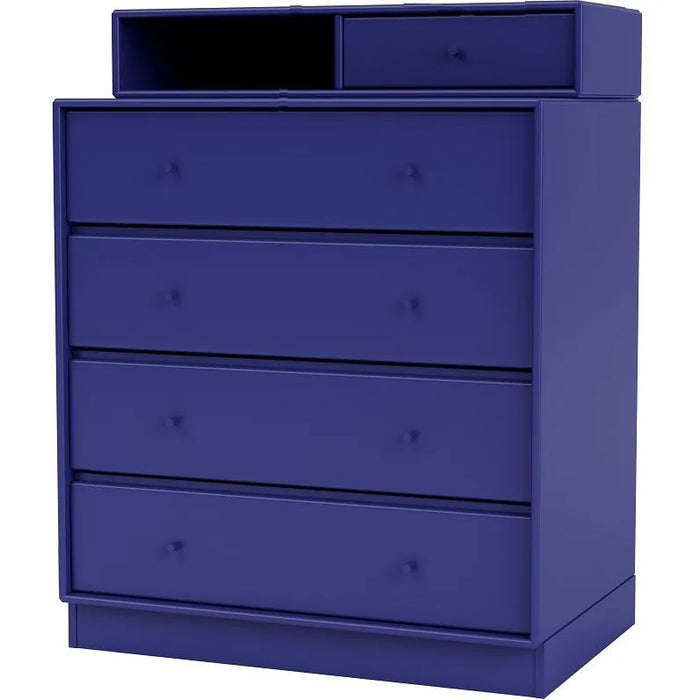 Photo of Keep Chest Of Drawers, Plinth H7 cm - Monarch - Chest of Drawers - Peter J. Lassen - Blue - Wood