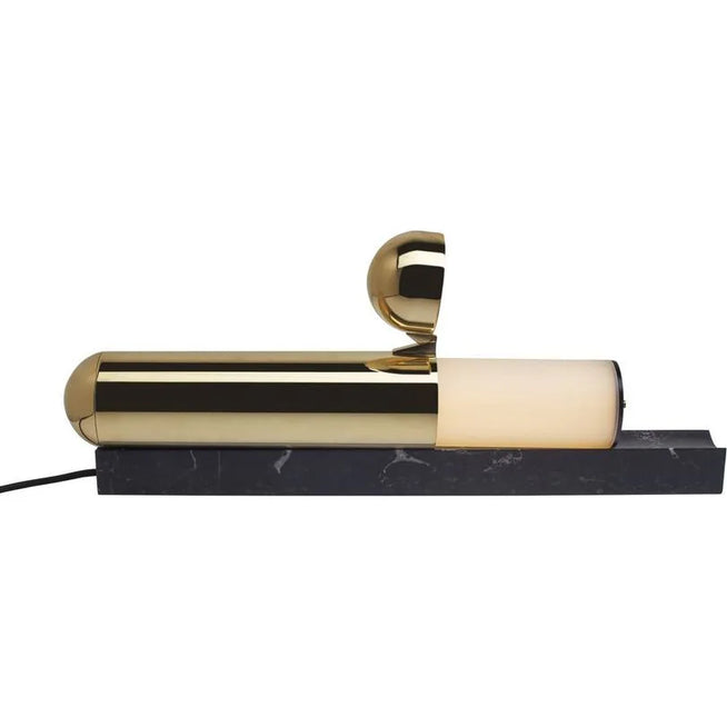 Photo of Isp Table Lamp Polished Brass/Black Marble - Dcw Editions