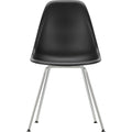 Eames Plastic Chair Dsx - 12 Deep Black - Chrome Base - Matstolar - Charles & Ray Eames - Svart - Metall/plast