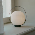 Thumbnail photo of Lantern Portable Table Lamp Black/opal White