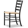 Thumbnail photo of Klint Chair 3207 / By Kaare Klint - Spisebordsstol - Black Lacquered Oak / Natural Papercord - W48 X D55 X H85 X Sh45,5 Cm