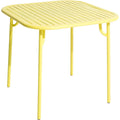 Thumbnail photo of Week-end, Square Table, Yellow - Trädgårdsbord - Studio Brichet-ziegler - Gul - Metall