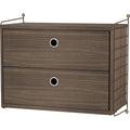 Thumbnail photo of String Wall Rack 50 X 30 cm, Brown, 2-pack - Shelving - Nils Strinning - Brown - Metal