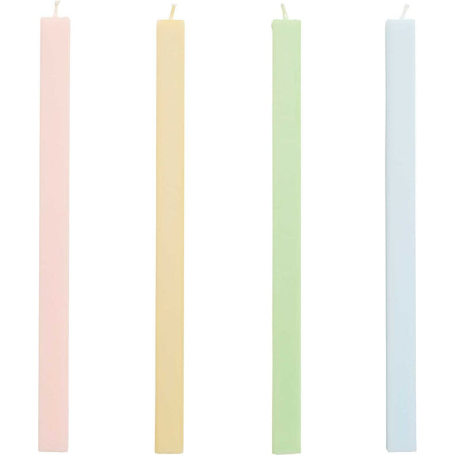 Photo of Square Candle 4 pcs., pastel from Hay