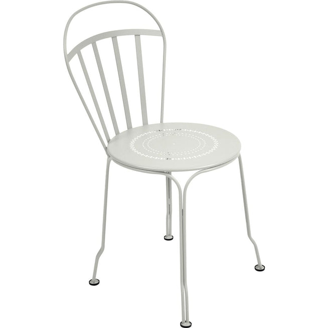 Photo of Louvre Chair Clay Grey A5 - Outdoor Dining Chairs - Green,Grey - Metal
