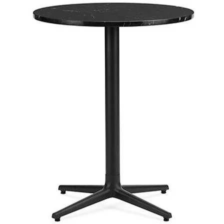 Allez Bord 4l - Marmor - Cafebord - Sort Marmor - H: 75 X Ø: 60 Cm