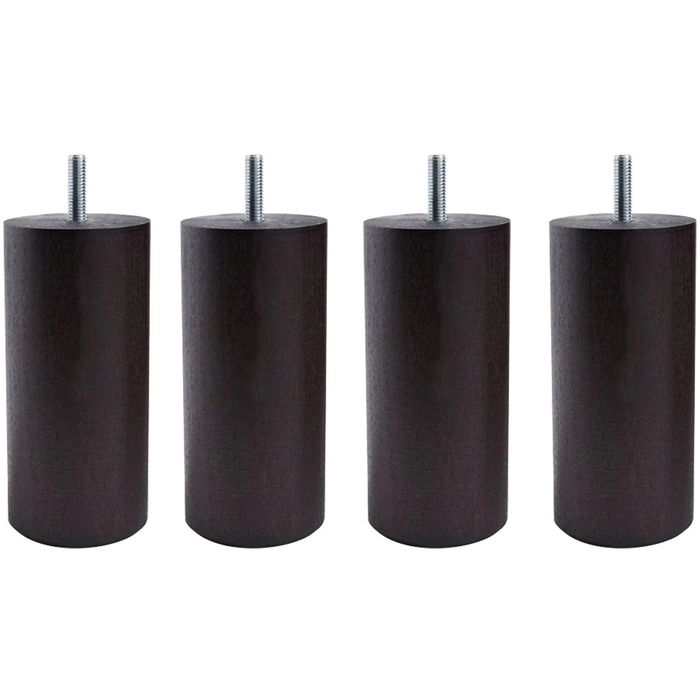 Photo of Cylinder Bed Legs Wenge 23 cm - Bed Legs - Wood