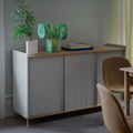 Thumbnail photo of Enfold Sideboard Low, Black/black - Sideboards - Thomas Bentzen - Black - Metal/wood