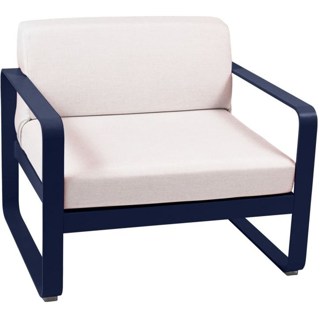 Photo of Bellevie Armchair Deep Blue - Off-white Cushion