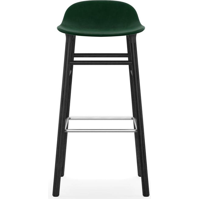 Photo of Form Bar Stool 75 Cm Fully Upholstered Black Oak