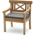 Drachmann Chair Cushion, Outdoor Textile / Charcoal - Dynor & Kuddar - Skagerak Design Team - Brun