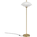 Thumbnail photo of Clam Floor Lamp 128 Cm Opal-brass