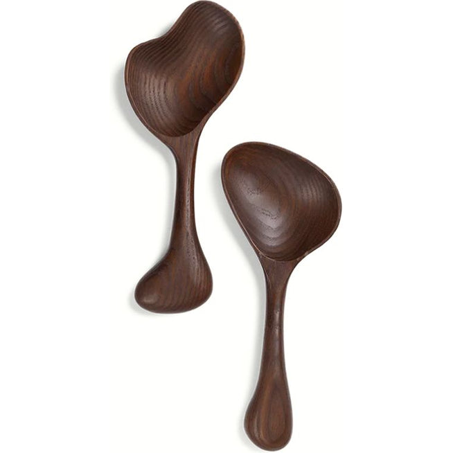Photo of Os Salad Servers - Salatbestik - Dark Brown - W9 X H2.4 X D23 Cm