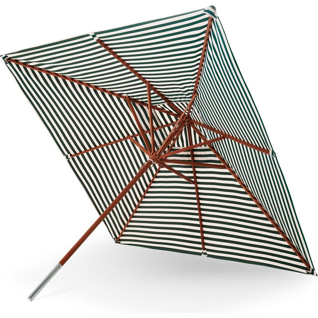 Photo of Messina 300 X 300 Cm Light Apricot / Dark Green Stripe - Parasoll - Skagerak Design Team