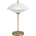 Thumbnail photo of Clam Table Lamp 50 Cm Opal-brass
