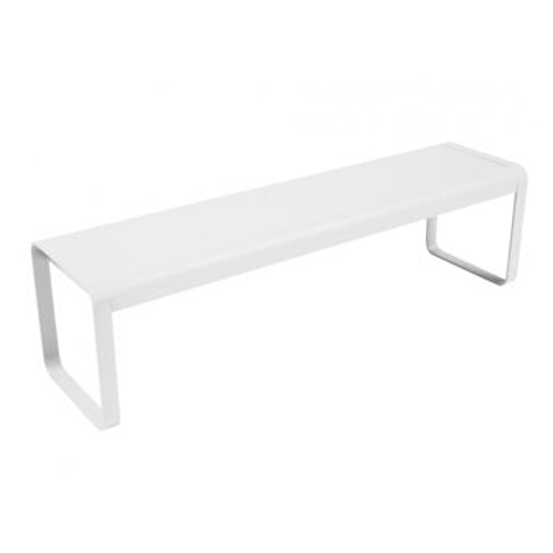 Photo of Bellevie Bench Cotton White - Garden Benches - Pagnon & Pelhaître - White - Metal