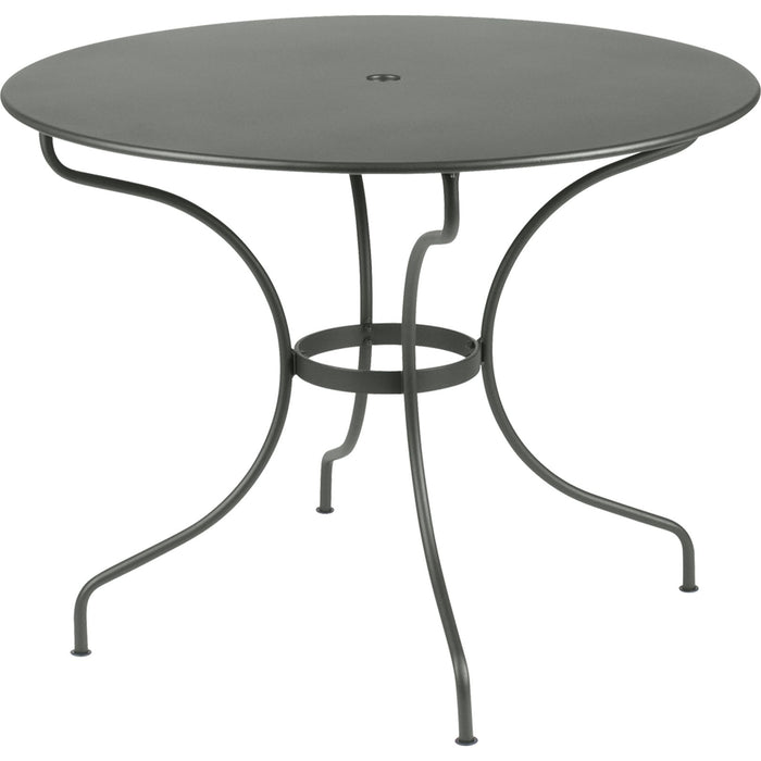 Photo of Opéra Table Ø 96 cm, Rosemary - Outdoor dining table - Studio Fermob - Green - Metal
