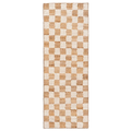Thumbnail photo of Check Wool Jute Gulvtæppe - Gulvtæppe - 70 X 180 - Off-white/natu - W70 X D1 X H180 Cm