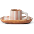Milu Snack Set - Children's Cup - Rose - W: 19 x H: 7.5 x D: 13.3 cm