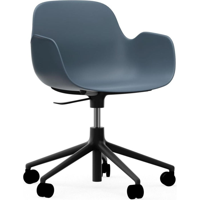 Photo of Form Armchair Swivel 5w Gas Lift Alu - Black Aluminium