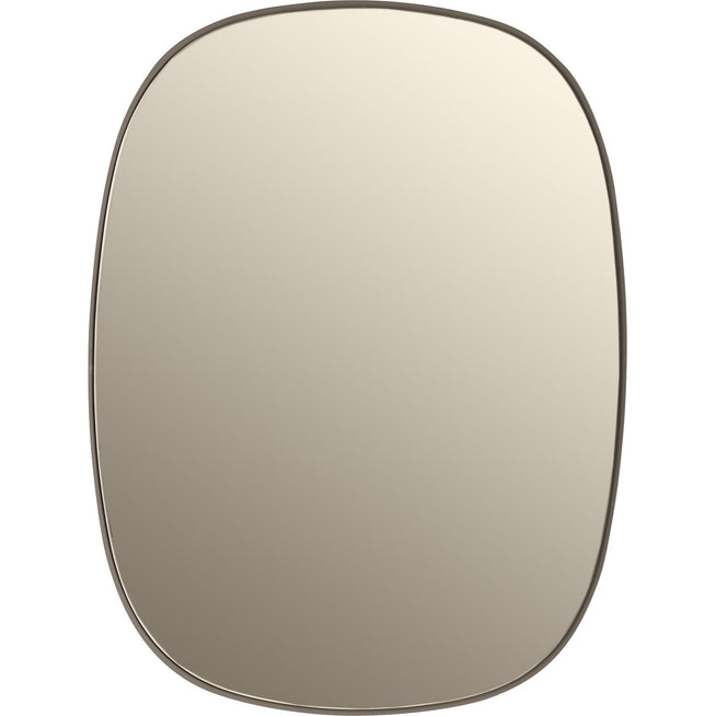 Photo of Framed Mirror Small, Taupe/taupe Glass - Half Body Mirrors - Anderssen & Voll - Beige