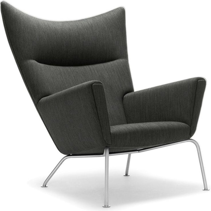Photo of Ch445 Wing Chair Armchair Remix 173-Stainless Steel Legs