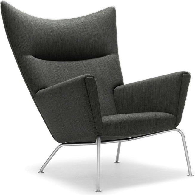Photo of Ch445 Wing Chair Armchair Remix 173-Stainless Steel Legs