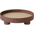 Thumbnail photo of Platform Tray Dark Red - Serving trays - Kim Colin,sam Hecht - Wood/plastic